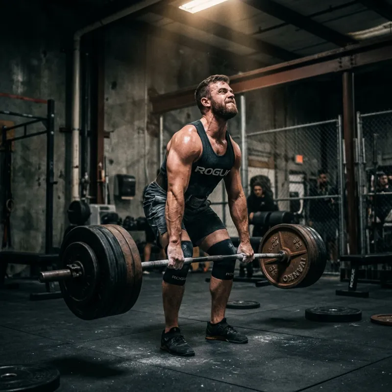 Image depicting intense physical training reflecting discipline and hardship