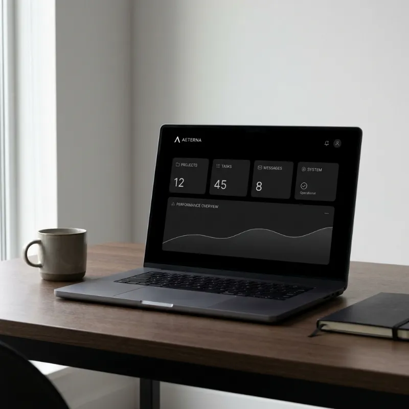 A serene workspace free from distractions, emphasizing technology minimalism and focus